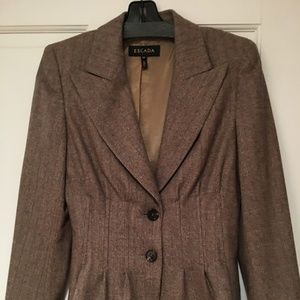 Escada women's wool tweed designer jacket